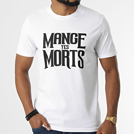 Seth Gueko - Camiseta Mange Tes Morts Blanco Negro