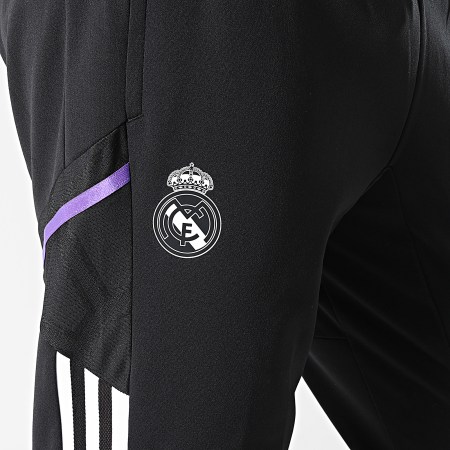 Adidas Sportswear - Pantaloni da jogging con bande nere del Real Madrid HG4009
