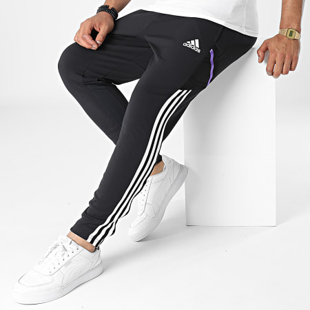 Adidas Sportswear - Pantalon Jogging A Bandes Real Madrid HG4009 Noir