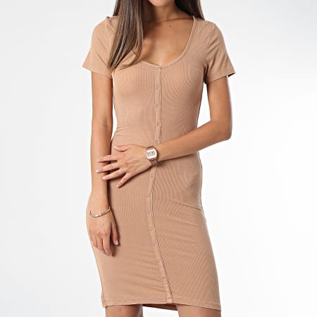 Classic Series - Robe Manches Courtes Femme Harper Camel