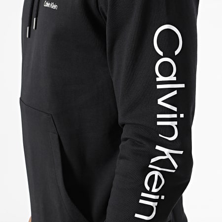 Calvin Klein - Felpa con cappuccio con logo 9696 nero