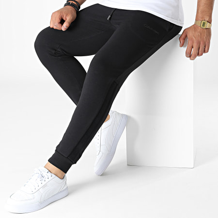 Calvin Klein - Elevated Logo Banded Jogging Pants 9722 Negro