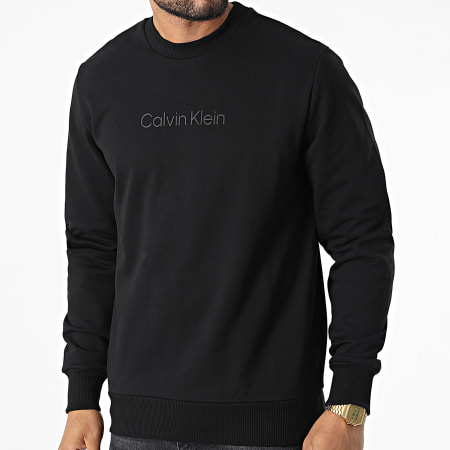 Calvin Klein - Sweat Crewneck Modern Front Logo 9692 Noir