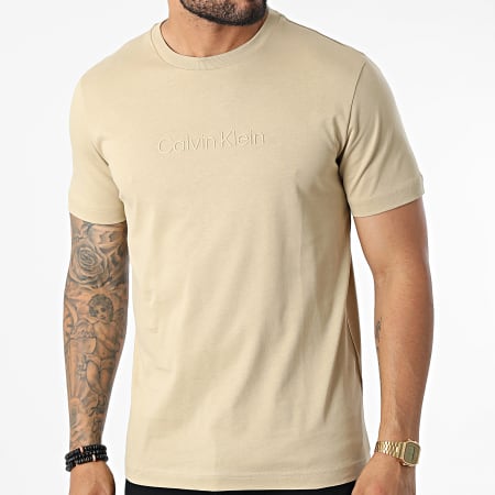 Calvin Klein - Tee Shirt Modern Front Logo 9802 Sable