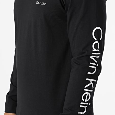 Calvin Klein - Tee Shirt Manches Longues Sleeve Placement Logo 9737 Noir