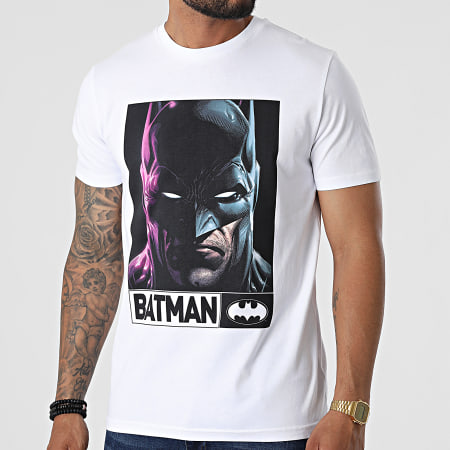 Batman - Tee Shirt Angry Blanc