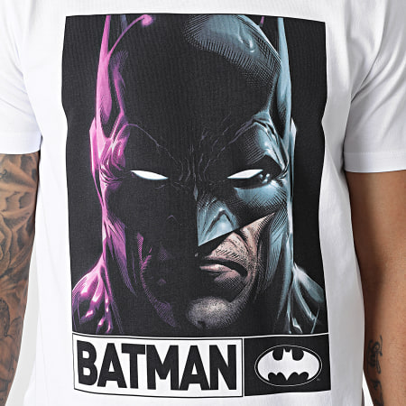Batman - Tee Shirt Angry Blanc