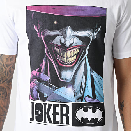 Batman - Tee Shirt Joker Say Cheese Blanc