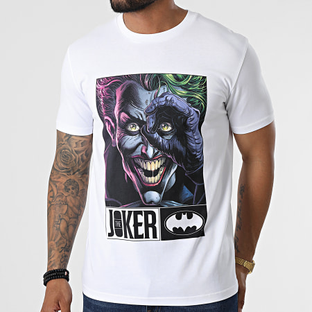 DC Comics - Tee Shirt Joker I Found You Blanc