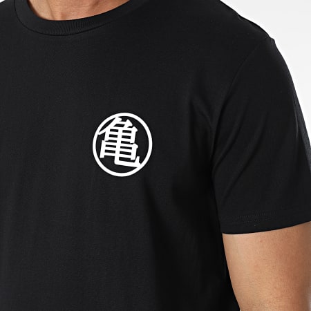 Dragon Ball Z - Camiseta Pecho Kame Kanji Negro Blanco