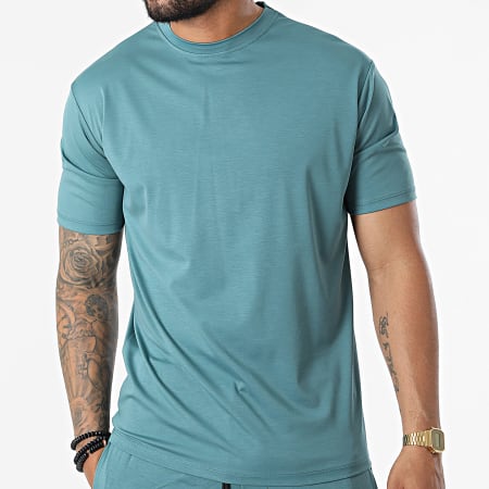 Frilivin - Conjunto de camiseta y pantalón corto FL015 Verde