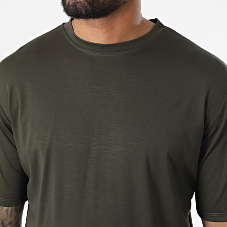 Frilivin - Conjunto de camiseta y pantalón corto FL015 Caqui Verde