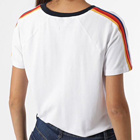 Superdry - Maglietta da donna con strisce W1010851A Bianco