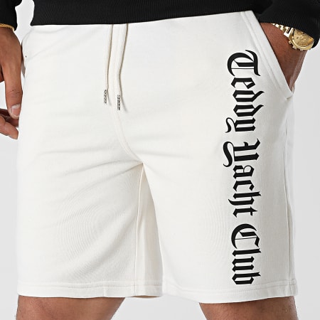 Teddy Yacht Club - Serie Pantalones Cortos Beige Heather Negro