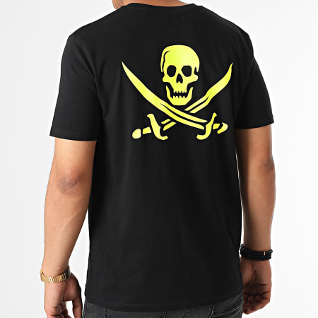 Zesau - Pirate Bad Game Camiseta Negro Amarillo Fluo