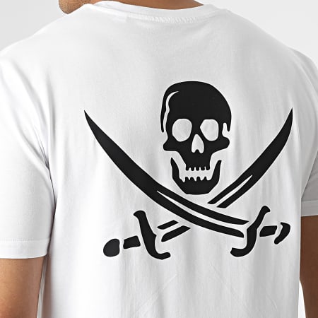 Zesau - Tee Shirt Pirate Bad Game Blanc Noir