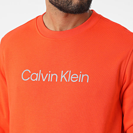 Calvin Klein - GMS2W305 Sudadera naranja reflectante de cuello redondo