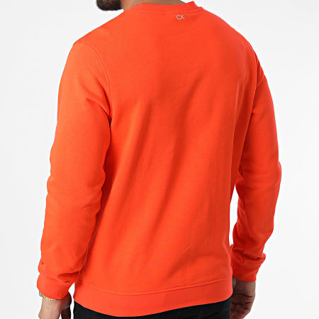 Calvin Klein - GMS2W305 Felpa a girocollo arancione riflettente