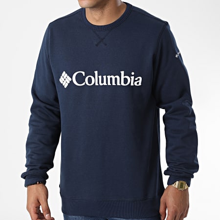 Columbia - Sudadera polar con logo de cuello redondo 1884931 Azul marino