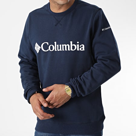 Columbia - Sweat Crewneck Logo Fleece 1884931 Bleu Marine