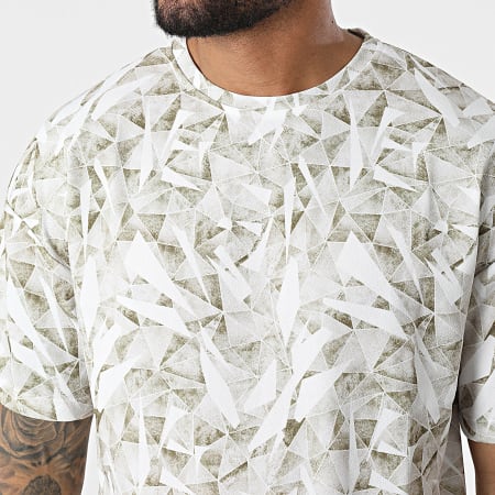 Frilivin - Tee Shirt Oversize Floral Beige