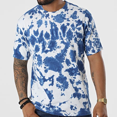 Frilivin - Camiseta Tie Dye FL Azul Blanco