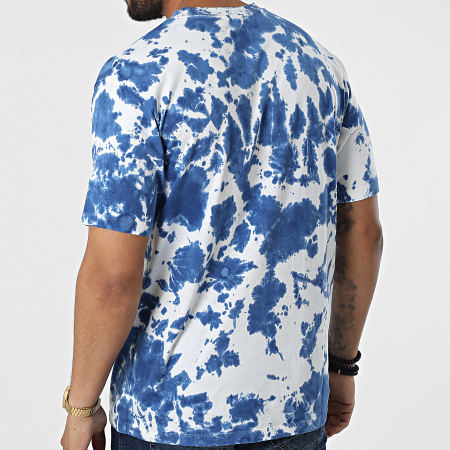 Frilivin - Tee Shirt Tie Dye FL Bleu Blanc