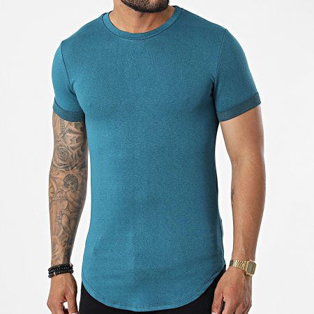 Frilivin - Camiseta oversize azul petróleo