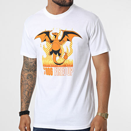 Pokémon - Tee Shirt Dracofeu Blanc