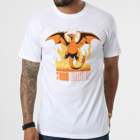 Pokémon - Tee Shirt Dracofeu Blanc