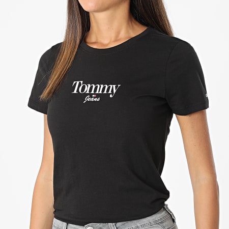 Tommy Jeans - Maglietta donna Skinny Essential Logo 3696 Nero