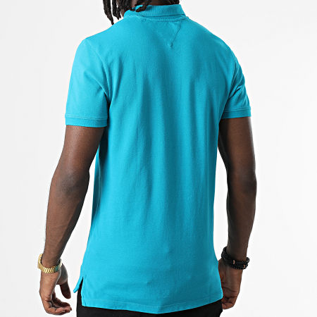 Tommy Jeans - Polo Manches Courtes 2219 Turquoise