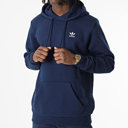 Adidas Originals - HK0094 Sudadera con capucha Essential Azul marino
