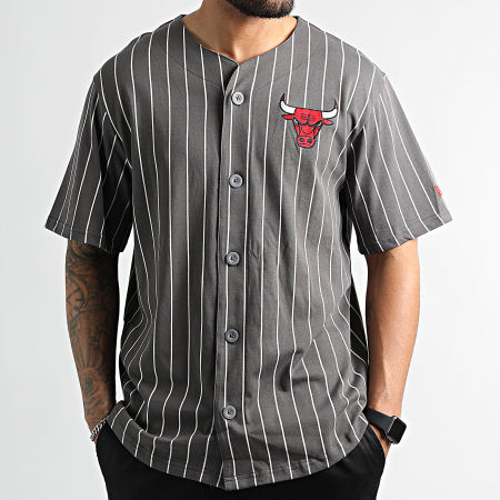 New Era - Chicago Bulls Pinstripe Camiseta de béisbol 13324537 Gris carbón