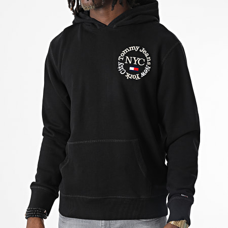 Tommy Jeans - Sudadera con capucha Timeless Circle 3882 Negro