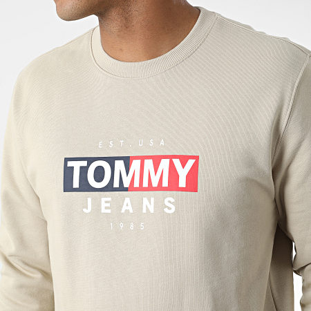 Tommy Jeans - Sweat Crewneck Entry Flag 4341 Beige