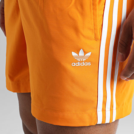 Adidas Originals - Traje de baño Adicolor Classics 3 Rayas HF2118 Naranja