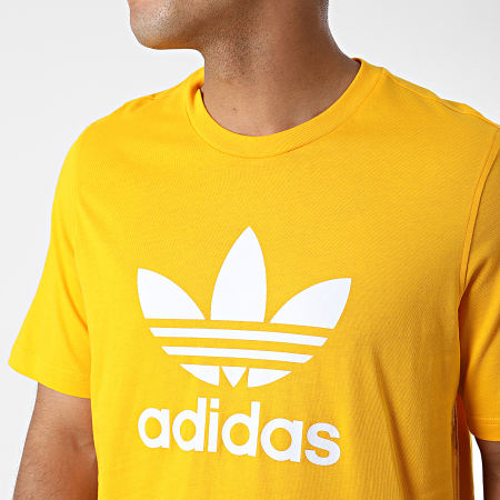 Adidas Originals - Camiseta Trefoil HK5229 Amarillo