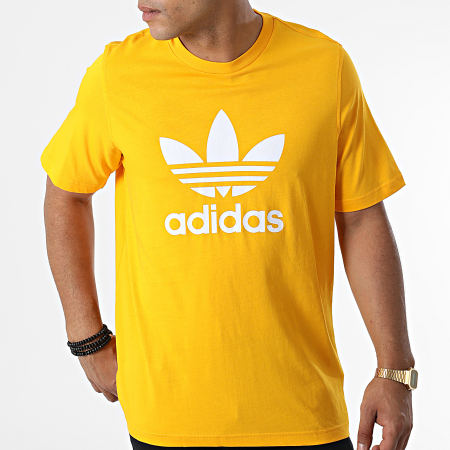 Adidas Originals - Tee Shirt Trefoil HK5229 Jaune