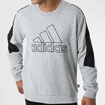 Adidas Sportswear - Sweat Crewneck FI BOS HC5860 Gris Chiné