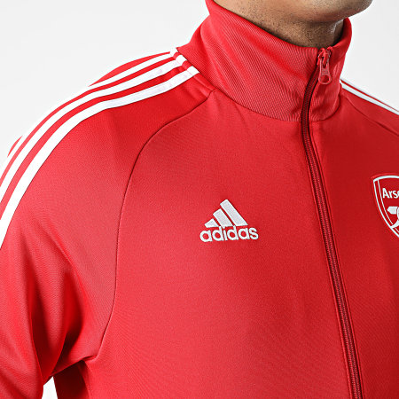 Adidas Performance - Arsenal FC DNA HF4051 Chaqueta con cremallera a rayas rojas