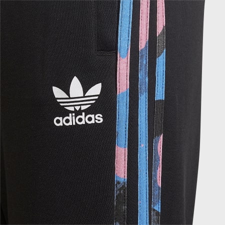 Adidas Originals - HK0324 Pantaloni da jogging a fascia per bambini, nero