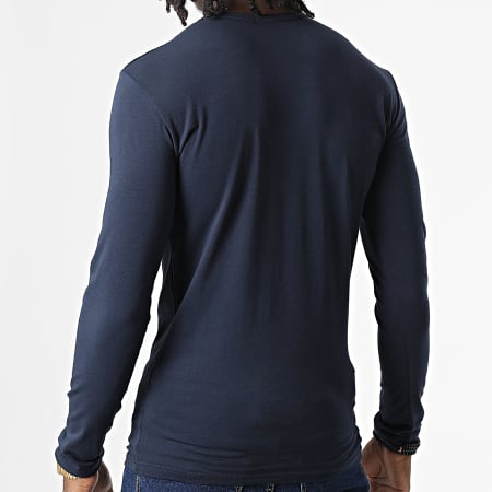 Emporio Armani - Tee Shirt Manches Longues 111023 2F715 Bleu Marine