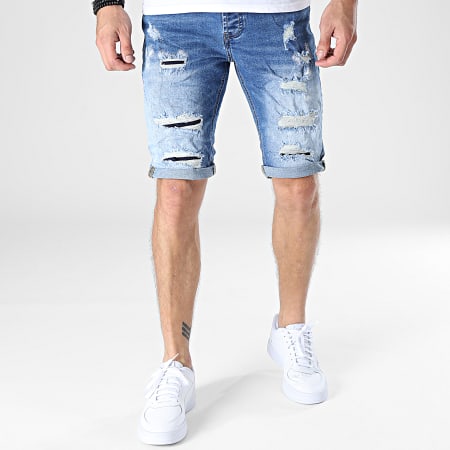 KZR - Pantaloncini di jeans S-58189 lavaggio blu