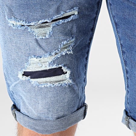 KZR - Pantaloncini di jeans S-58190 Denim blu