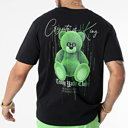 Teddy Yacht Club - Oversize Camiseta Large Krypto Is King Negro