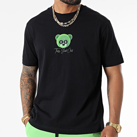 Teddy Yacht Club - Oversize Camiseta Large Krypto Is King Negro