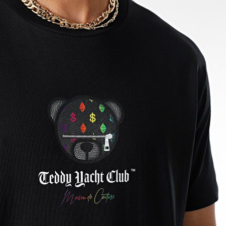 Teddy Yacht Club - Tee Shirt Oversize Large Maison Couture Gradient Limited Noir