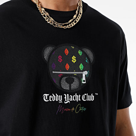 Teddy Yacht Club - Oversize Camiseta Large Maison Couture Head Gradient Limited Negro