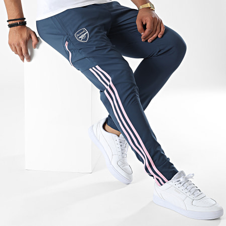 Adidas Sportswear - Arsenal FC HA5297 Pantaloni da jogging con bande blu navy